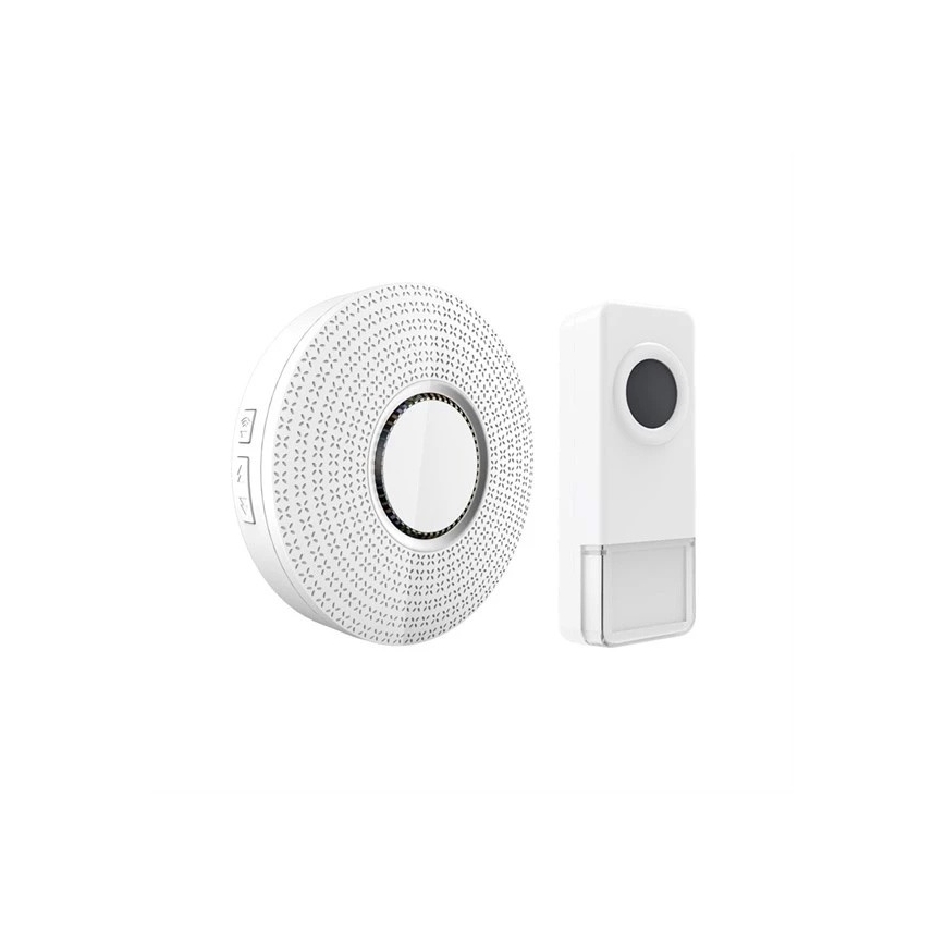 Timbre inalámbrico 230V IP55 blanco