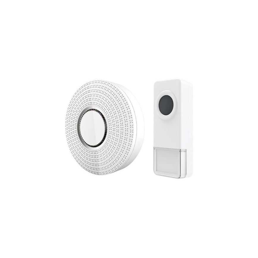 Timbre inalámbrico 230V IP55 blanco