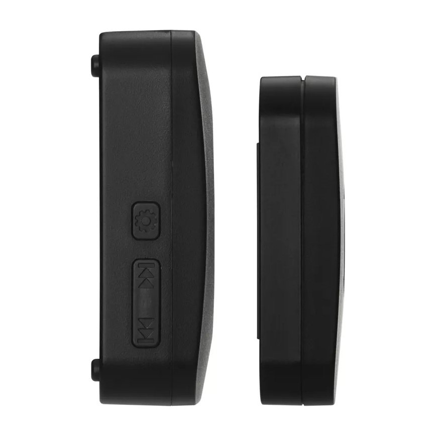 Timbre inalámbrico a pilas 3xAAA IP56 negro