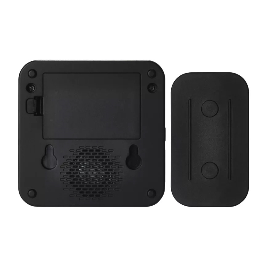 Timbre inalámbrico a pilas 3xAAA IP56 negro