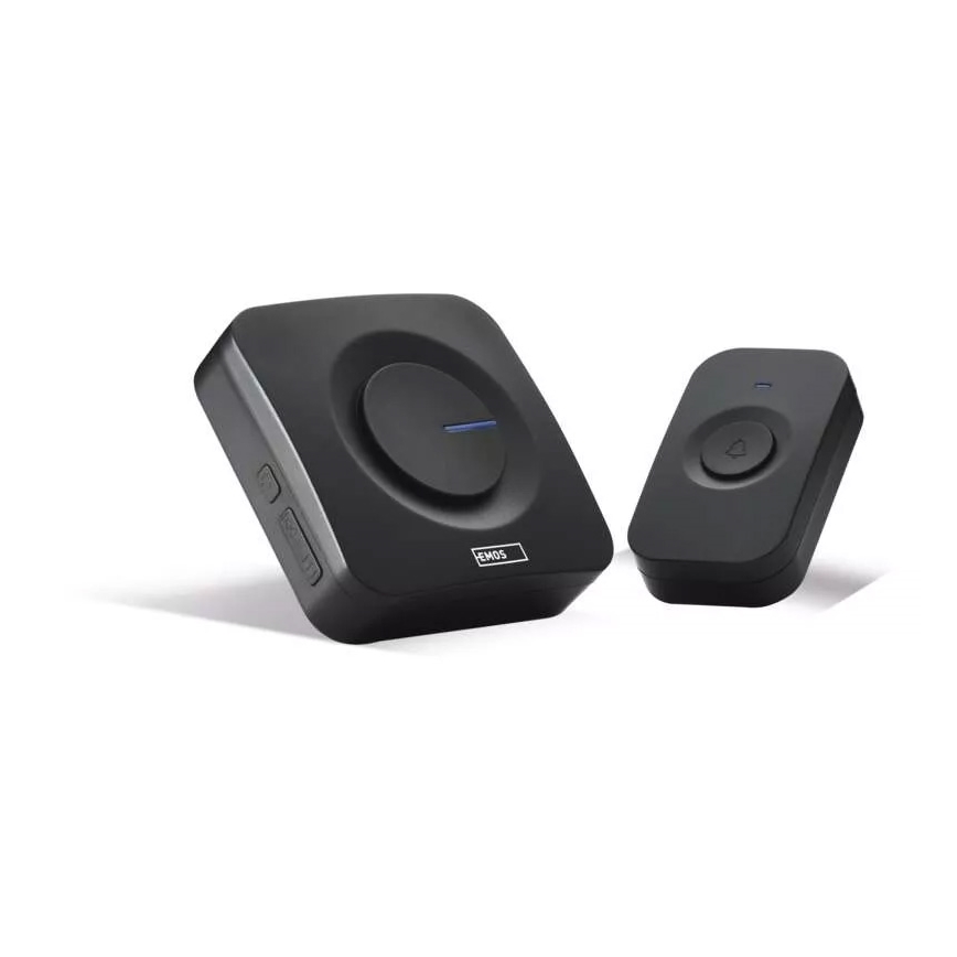Timbre inalámbrico a pilas 3xAAA IP56 negro