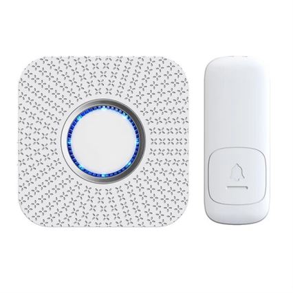 Timbre inalámbrico cinético 230V blanco