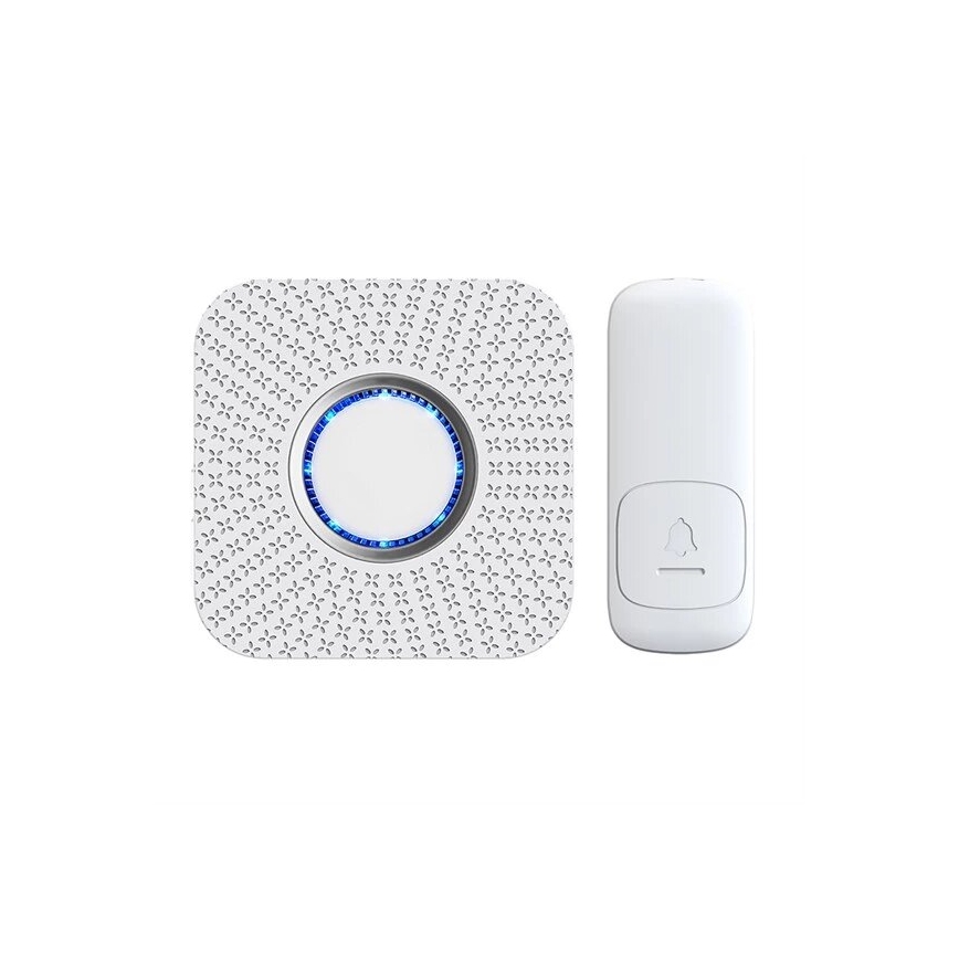 Timbre inalámbrico cinético 230V blanco
