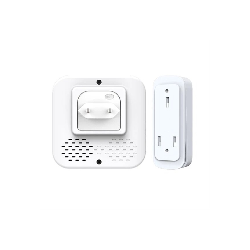 Timbre inalámbrico cinético 230V blanco