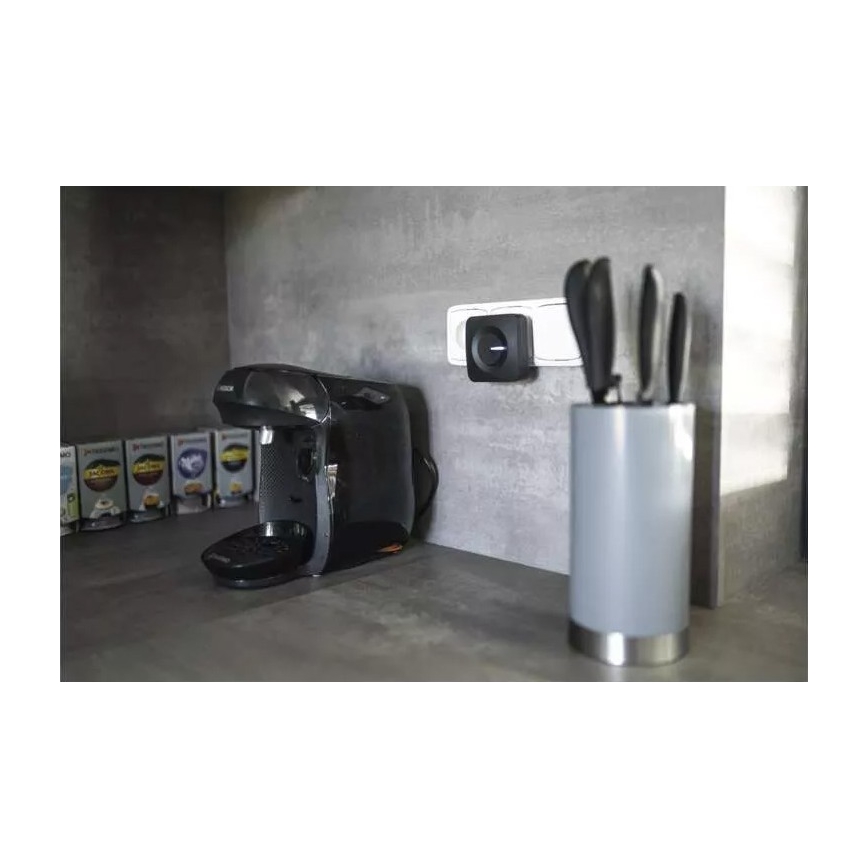Timbre inalámbrico para enchufes 230V IP44 negro