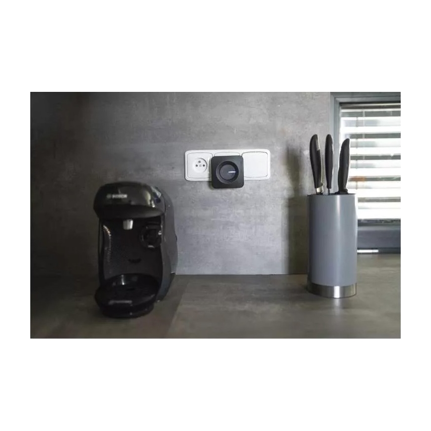 Timbre inalámbrico para enchufes 230V IP44 negro