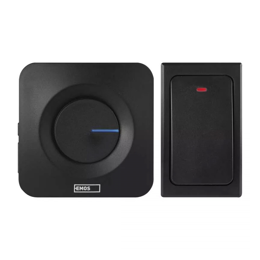 Timbre inalámbrico para enchufes 230V IP44 negro