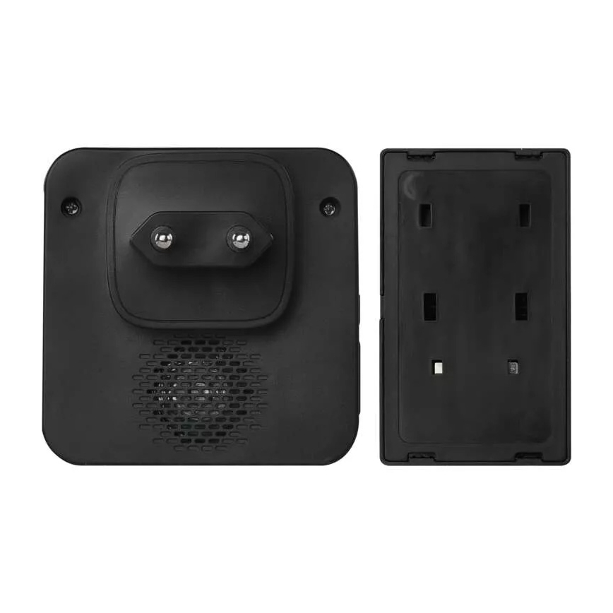 Timbre inalámbrico para enchufes 230V IP44 negro