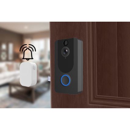 Timbre inalámbrico Wi-Fi con cámara IP64 de 1080p