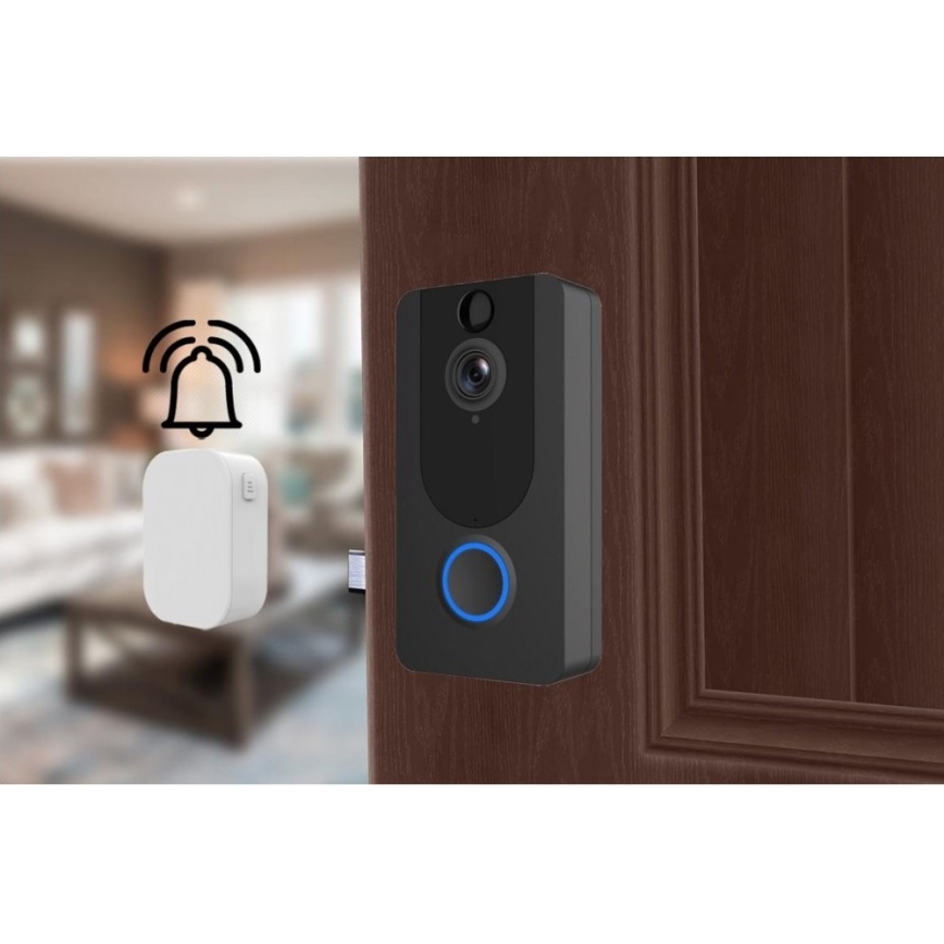 Timbre inalámbrico Wi-Fi con cámara IP64 de 1080p