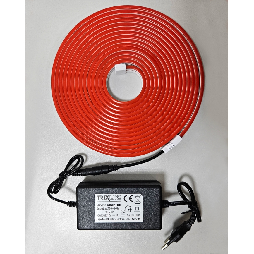 Tira flexible LED NEON LED/10W/230V 5 m IP65 rojo