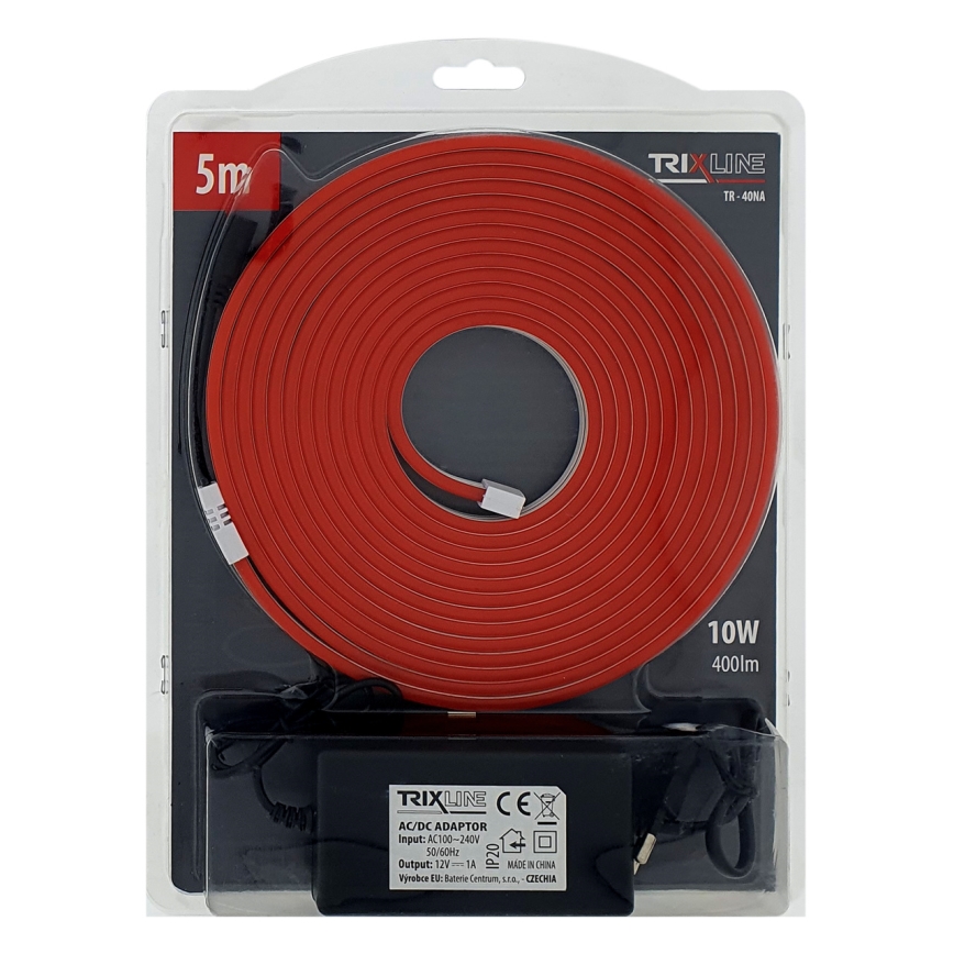 Tira flexible LED NEON LED/10W/230V 5 m IP65 rojo
