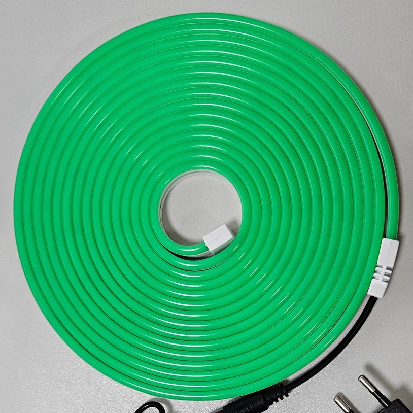 Tira flexible LED NEON LED/10W/230V 5 m IP65 verde