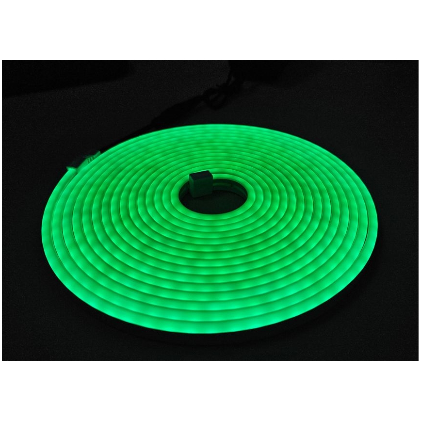 Tira flexible LED NEON LED/10W/230V 5 m IP65 verde