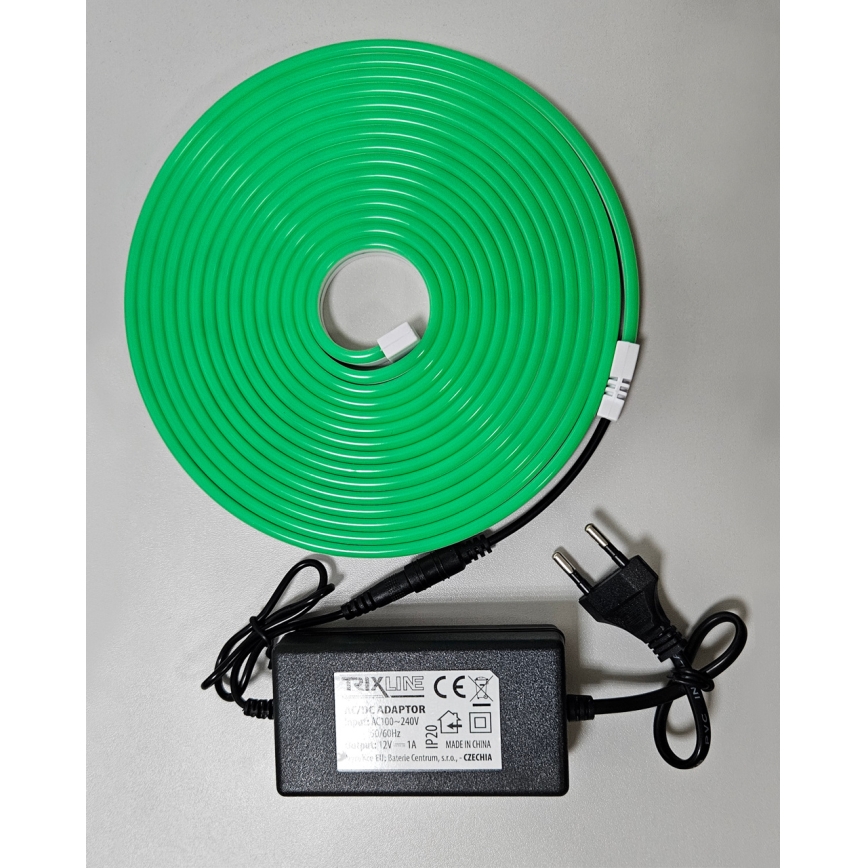Tira flexible LED NEON LED/10W/230V 5 m IP65 verde