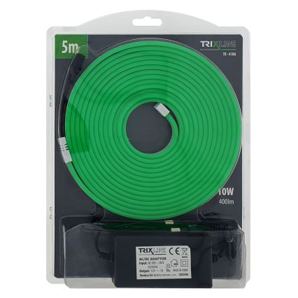 Tira flexible LED NEON LED/10W/230V 5 m IP65 verde