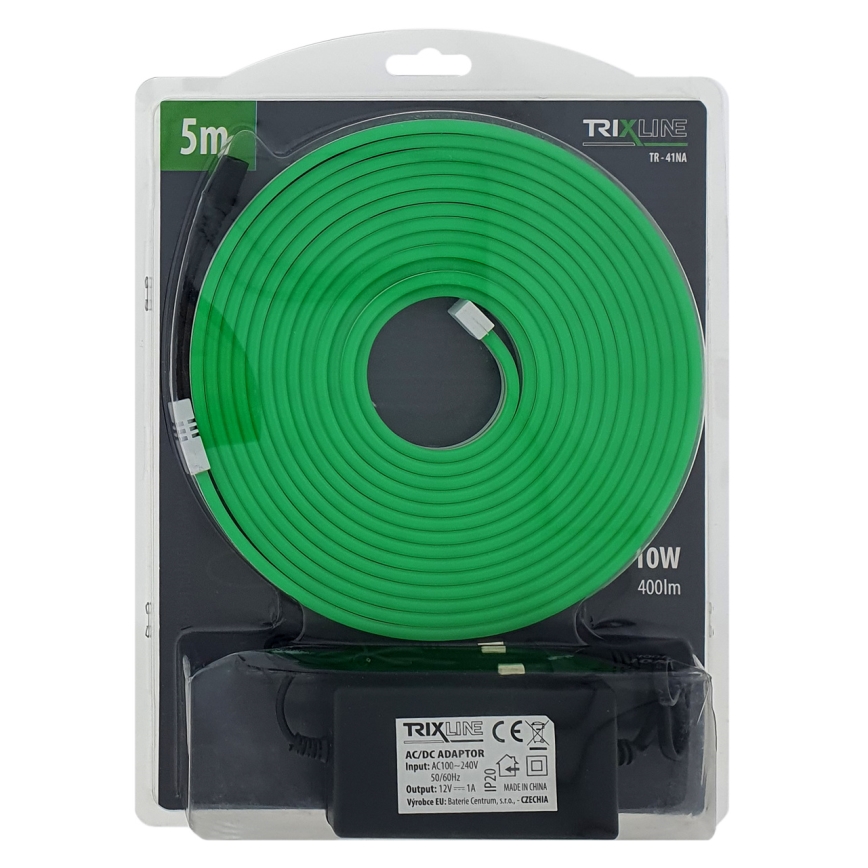 Tira flexible LED NEON LED/10W/230V 5 m IP65 verde