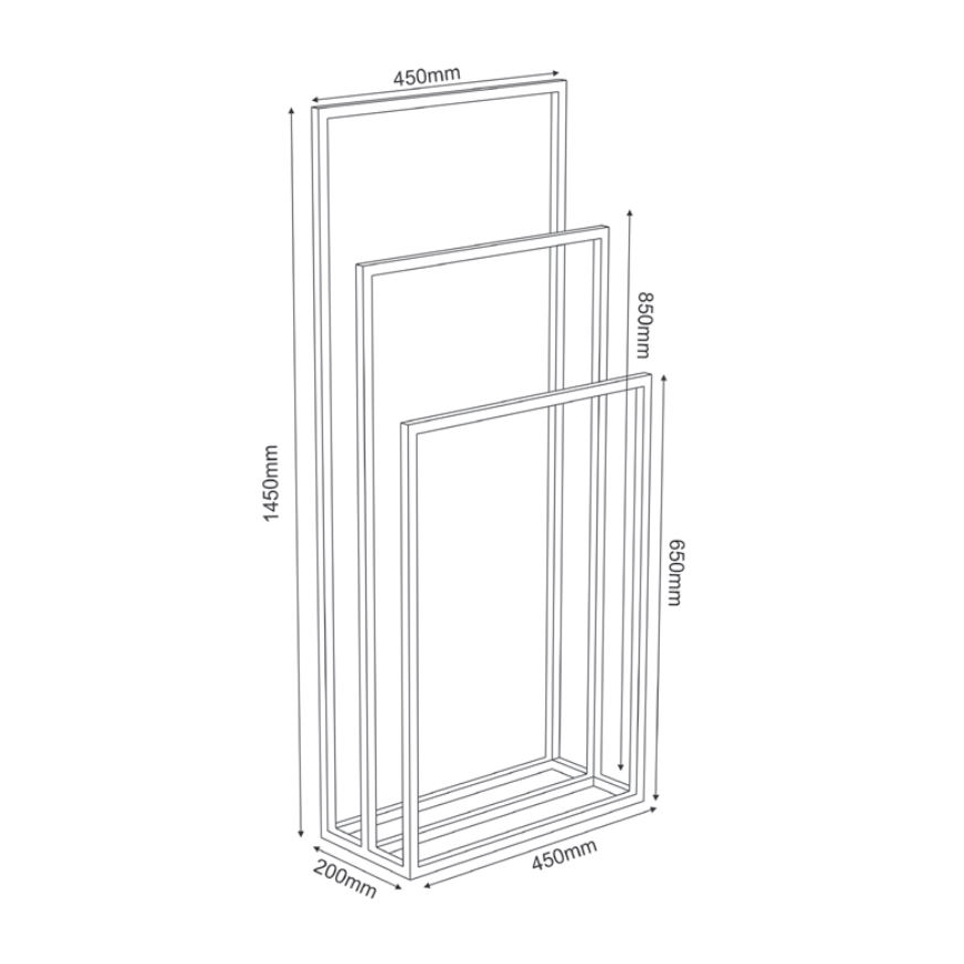Toallero 105x45 cm blanco