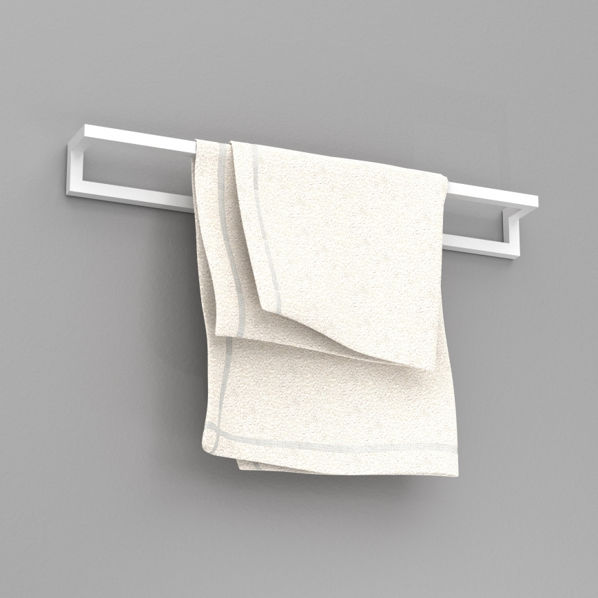 Toallero de pared 7x60 cm blanco