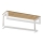 Toallero de pared con estante 14x40 cm blanco
