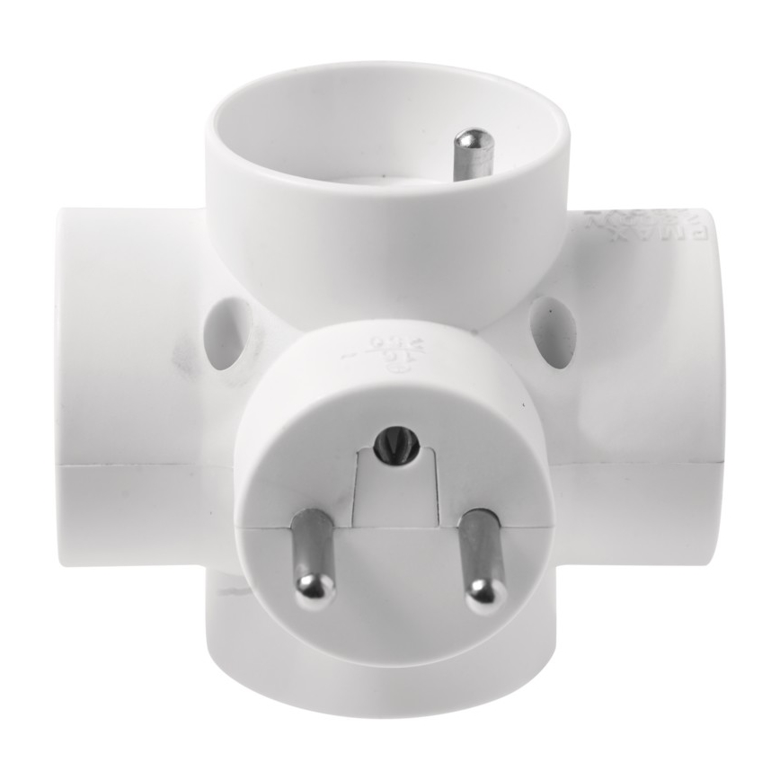 Toma divisor 4x10A/250V redonda
