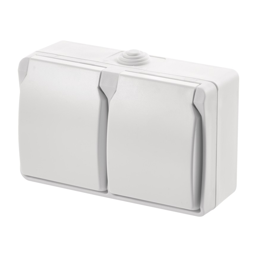 Toma exterior 2xFRENCH 250V/16A IP44