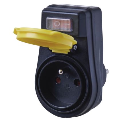 Toma exterior con interruptor FRENCH 250V/16A IP44