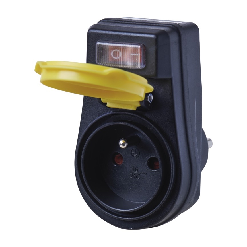 Toma exterior con interruptor FRENCH 250V/16A IP44