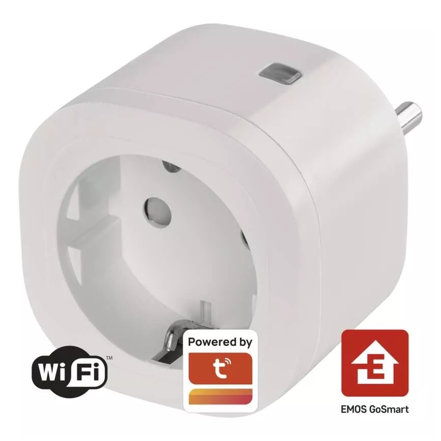 Toma inteligente SCHUKO GoSmart 3680W/230V/16A Wi-Fi Tuya