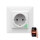 Toma inteligente SMART 3680W/230V/16A Wi-Fi Tuya SCHUKO