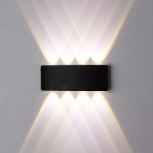 Top Light - Aplique LED para exterior RAY LED/8W/230V IP44 4000K negro