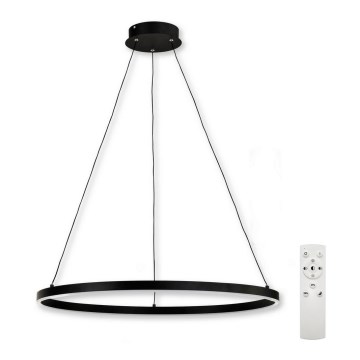 Top Light - Lámpara colgante LED regulable LED/30W/230V negro + mando a distancia
