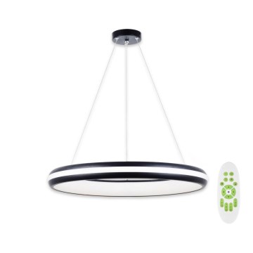 Top Light - Lámpara colgante LED regulable LED/60W/230V negro + mando a distancia