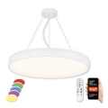 Top Light - Lámpara colgante LED RGB regulable LED/60W/230V Wi-Fi Tuya blanco + mando a distancia