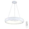 Top Light - Lámpara de araña LED regulable APOLO LED/45W/230V blanco + control remoto