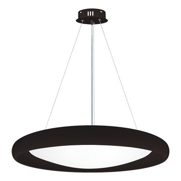 Top Light - Lámpara de araña LED regulable SALERNO LED/60W/230V 3000-6500K diá. 60 cm negro + control remoto