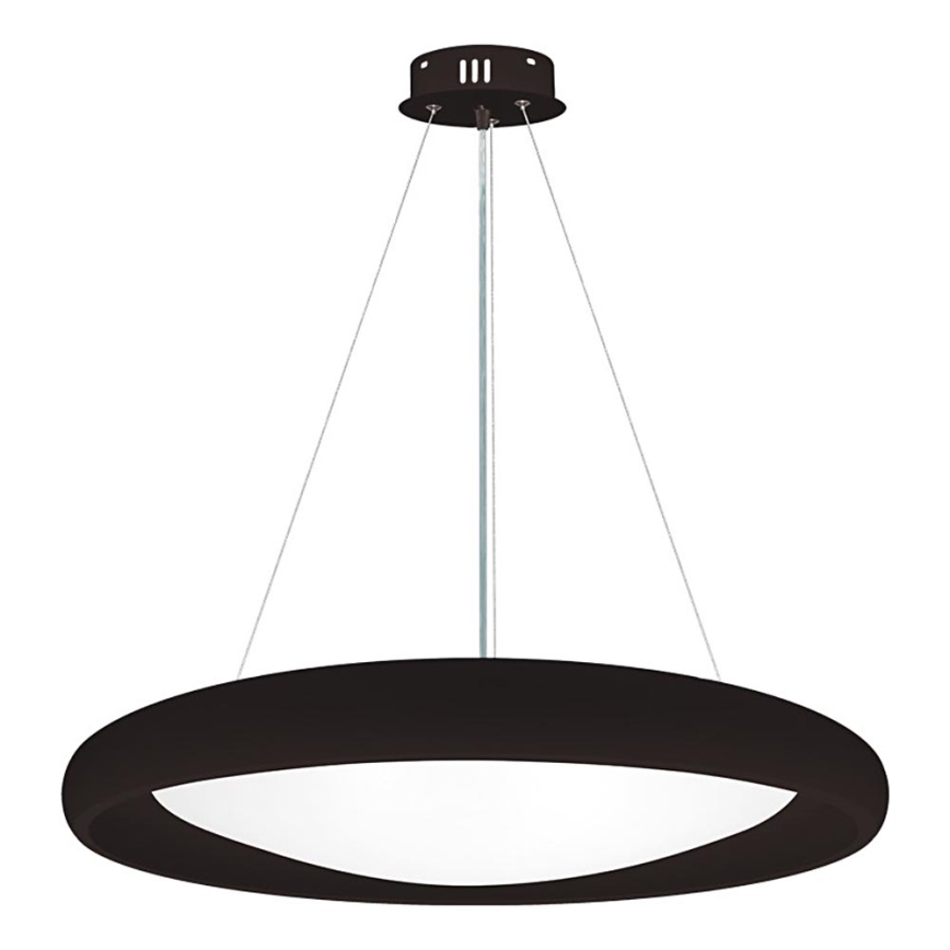Top Light - Lámpara de araña LED regulable SALERNO LED/60W/230V 3000-6500K diá. 60 cm negro + control remoto