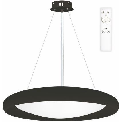 Top Light - Lámpara de araña LED regulable SALERNO LED/60W/230V 3000-6500K diá. 60 cm negro + control remoto