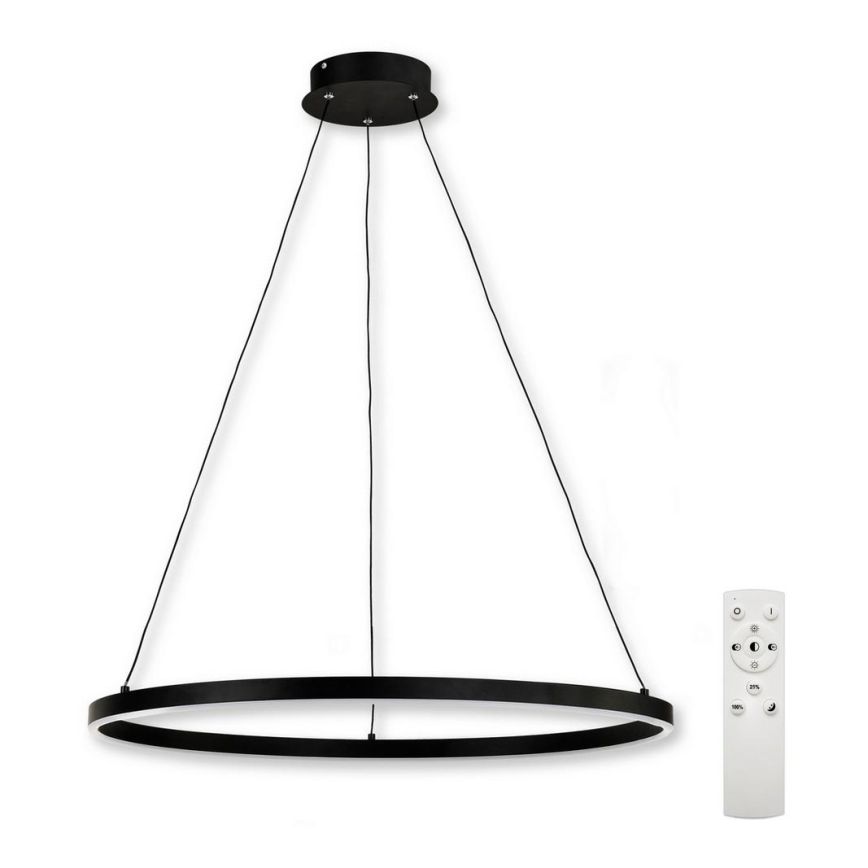 Top Light - Lámpara de araña LED regulable SATURN LED/30W/230V 3000-6500K negro + control remoto