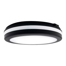 Top Light - Lámpara LED de baño COMET LED/15W/230V 3000/4000/6500K IP54 diá. 20 cm negro