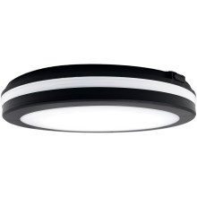 Top Light - Lámpara LED de baño COMET LED/24W/230V 3000/4000/6500K IP54 diá. 30 cm negro