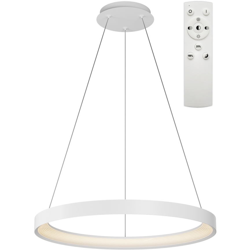 Top Light - Lámpara de araña LED regulable ORBIT LED/40W/230V 3000-6500K diá. 50 cm blanco + control remoto