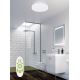 Top Light - Luz de techo LED regulable para baño TWISTER LED/51W/230V IP44 + control remoto