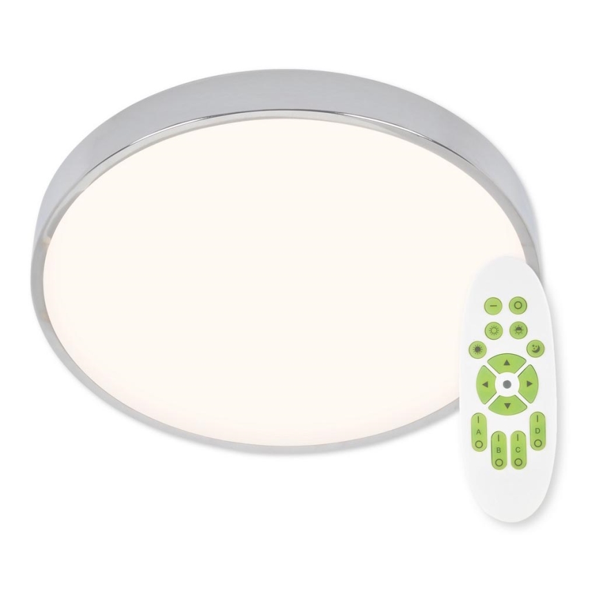Top Light Metal 40CR control remoto - Plafón LED regulable METAL LED/51W/230V cromo brillante + control remoto