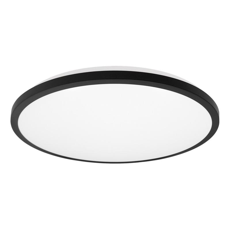 Top Light - Plafón LED de baño ONYX LED/10W/230V IP44 3000/4000/6500K diá. 29 cm negro