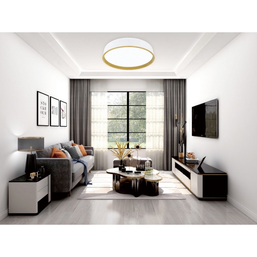 Top Light - Plafón LED regulable DEKOR LED/51W/230V diá. 40 cm 3000-6500K+ control remoto