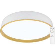 Top Light - Plafón LED regulable LED/51W/230V d. 50 cm 3000-6500K + CR blanco/beige
