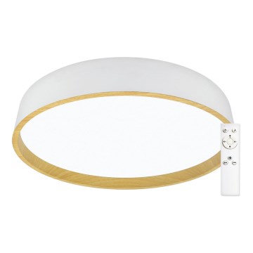 Top Light - Plafón LED regulable LED/51W/230V d. 50 cm 3000-6500K + CR blanco/beige