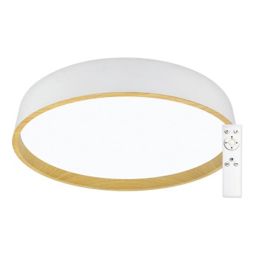 Top Light - Plafón LED regulable LED/51W/230V d. 50 cm 3000-6500K + CR blanco/beige