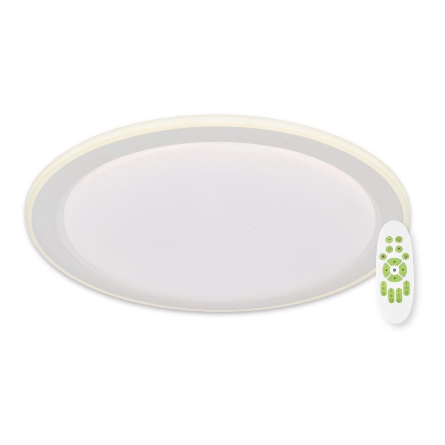 Top Light - Plafón LED regulable NORMAN LED/60W/230V diá. 49 cm blanco + control remoto